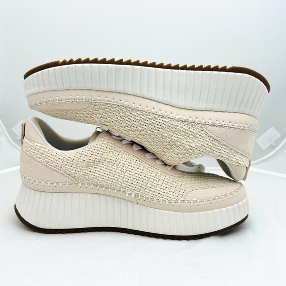 Universal Thread Platform Sneakers Light Beige Womens Size 12 Textured Knit NWT - Picture 4 of 8